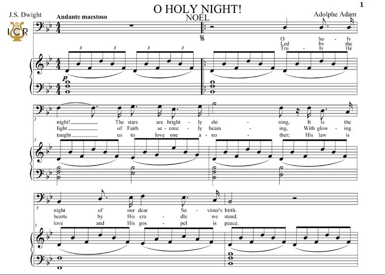O Holy Night (Noël).Transposition in B Flat Major ...