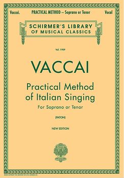 Vaccai Practical Method, Mediium Voice (Soprano/Te...