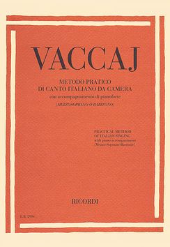 Vaccai Practical Method Ricordi Ed. for Medium Voi...
