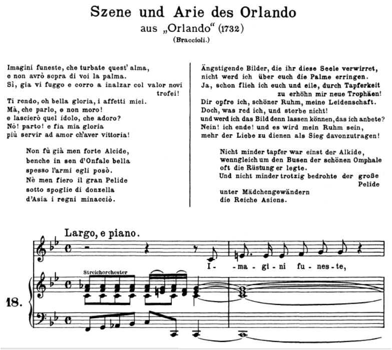 Imagini funeste: Contralto Aria (Orlando) in F Maj...