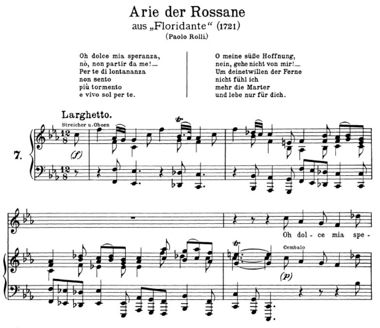 Oh dolce mia speranza: Soprano Aria (Rossane) in F...