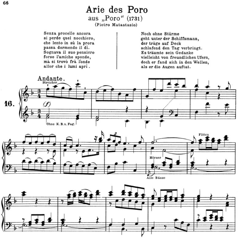 Senza procelle ancora: Contralto Aria (Poro) in F ...