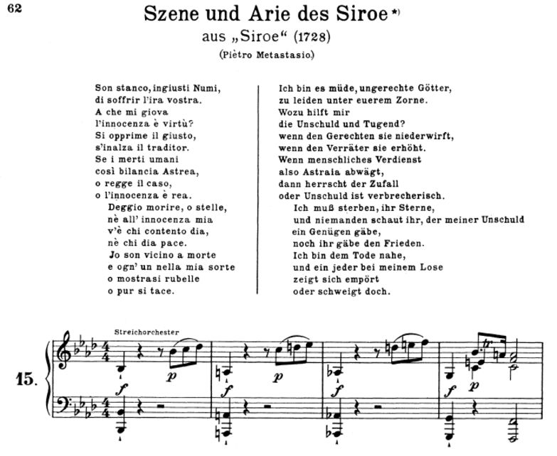 Son stanco, ingiusti numi: Contralto Aria (Siroe) ...