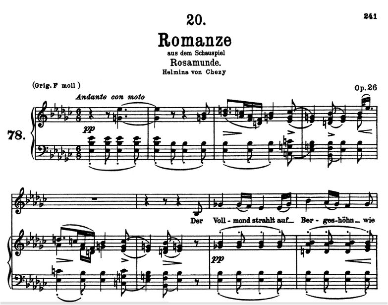 Romanze D.797, es-moll. F. Schubert. Peters Friedl...