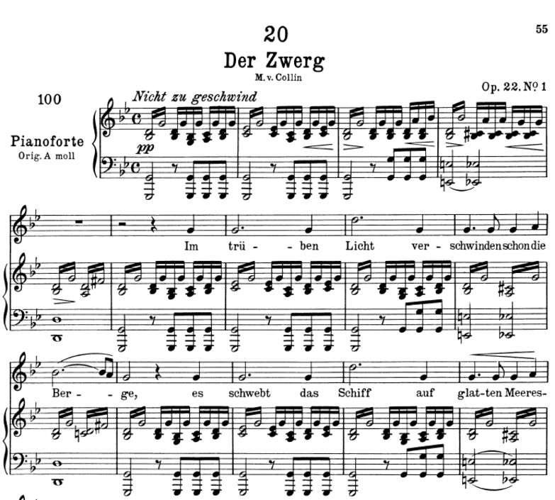 Der Zwerg, D.771, g-moll. F. Schubert. Peters Frie...