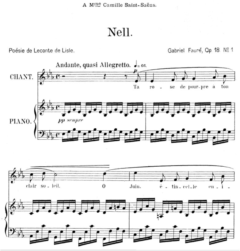 Nell Op.18 No.1, Medium Voice in E-Flat Major, G. ...