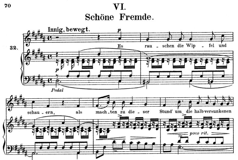 Schöne Fremde, Op.39 No.6, H-Dur, R. Schumann (Lie...
