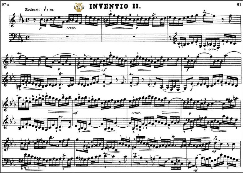 Invention No.2 in C minor, BWV 773, J.S. Bach. Bis...