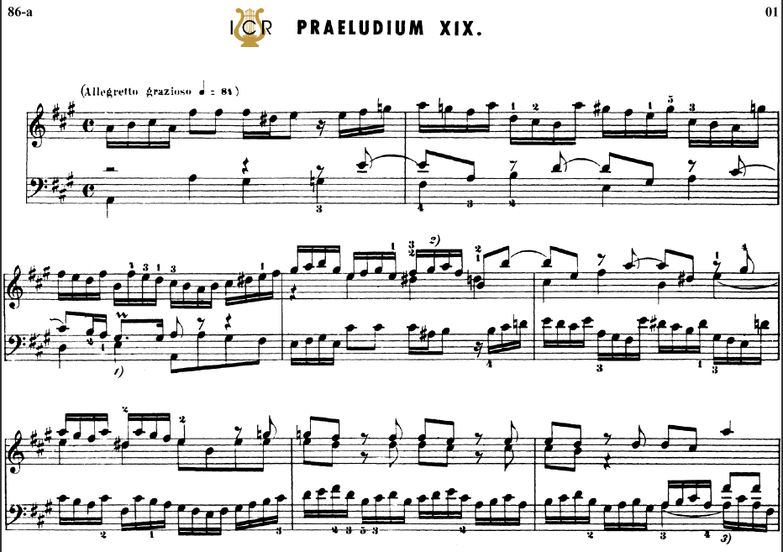 Prelude and Fugue No.19 in A Major BWV 864, J.S.Ba...