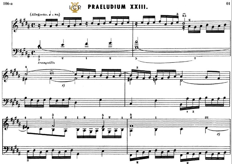 Prelude and Fugue No.23 in B Major BWV 868, J.S.Ba...