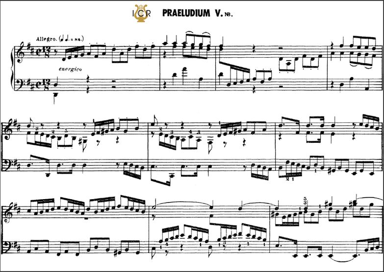 Prelude and fugue No.5 in D Major BWV 874, J.S.Bac...