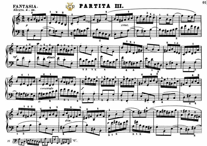 Partita No.3 in a minor BWV 827, J.S.Bach, Bischof...