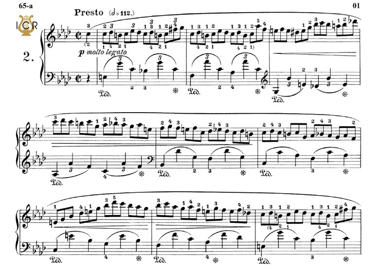 Etude Op.25 No.2 in F minor, Ed.Peters (Scholtz), ...