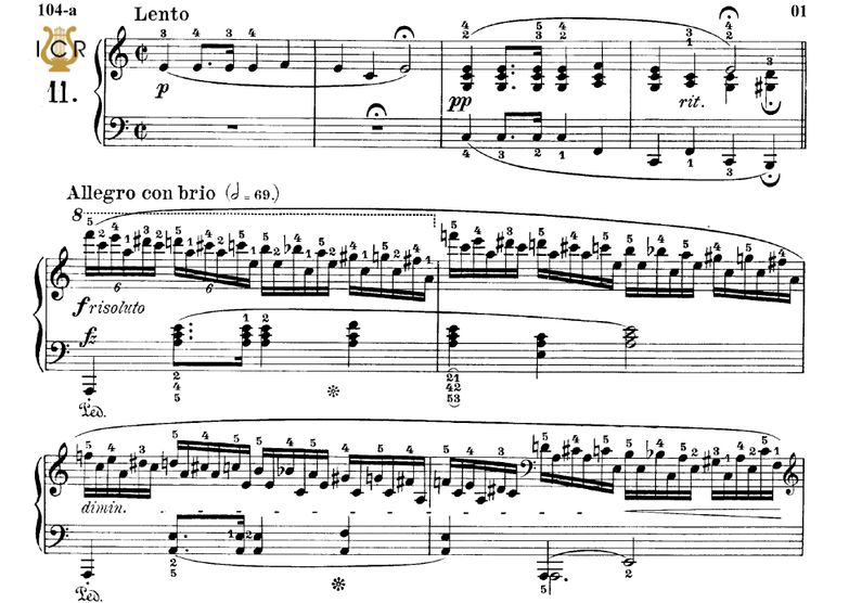 Etude Op.25 No.11 in A minor (Winter wind), Ed.Pet...