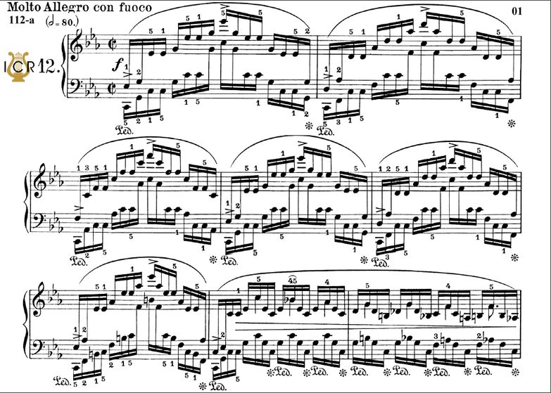 Etude Op.25 No.12 in C minor, Ed.Peters (Scholtz),...