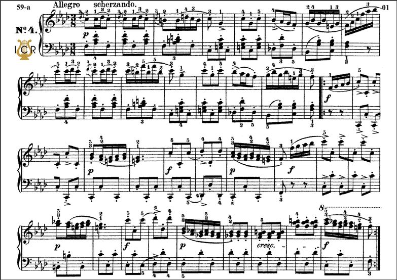 Impromptu Op.142 No.4 in F minor, F.Schubert, Ed. ...