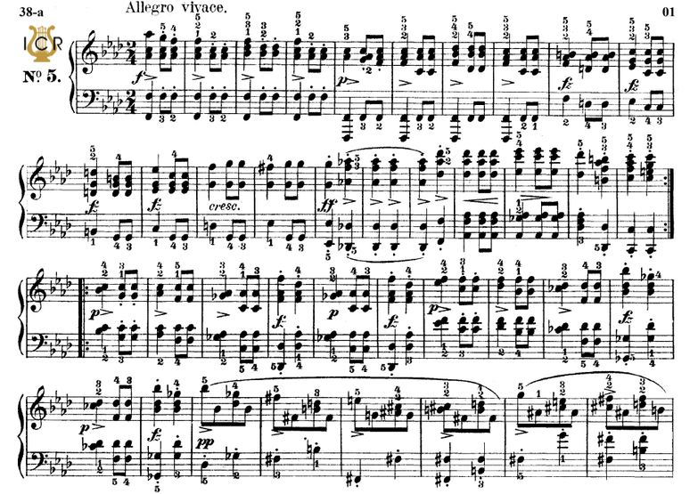 Moment Musical Op.94 No.5 in F minor, F.Schubert, ...