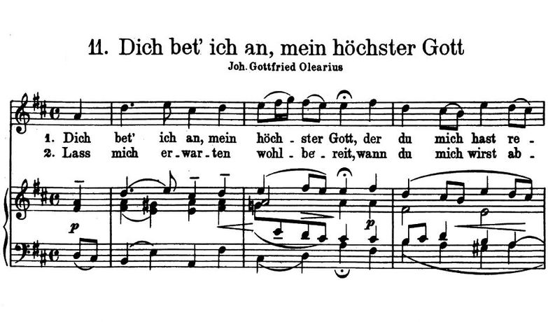 Dich bet' ich an, mein höchster Gott BWV 449, High...
