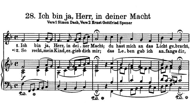 Ich bin ja, Herr, in deiner Macht BWV 464, High Vo...