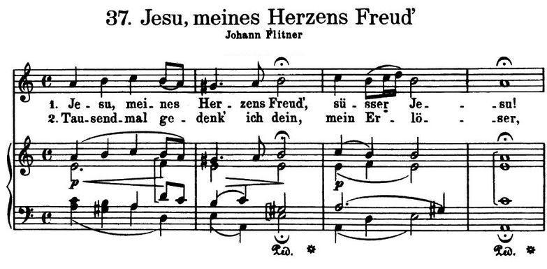 Jesu, meines Herzens Freud' BWV 473 High Voice in ...