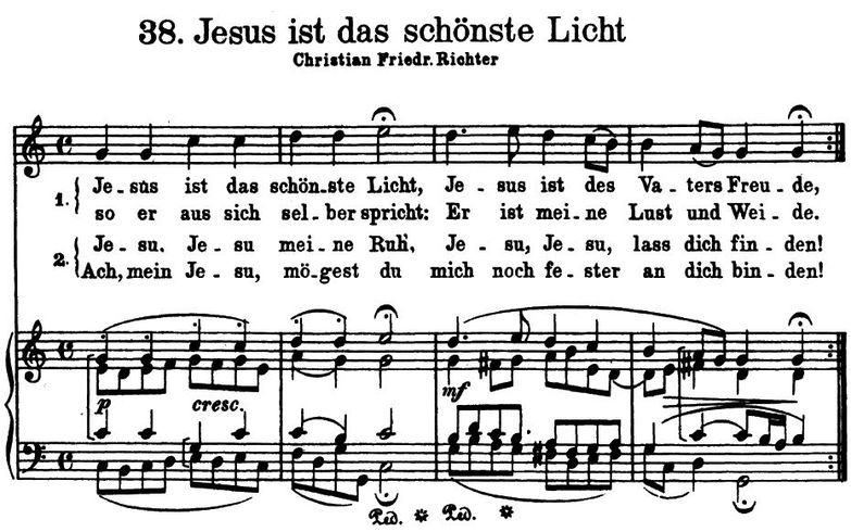 Jesu ist das schönste Licht BWV 474 High Voice in ...