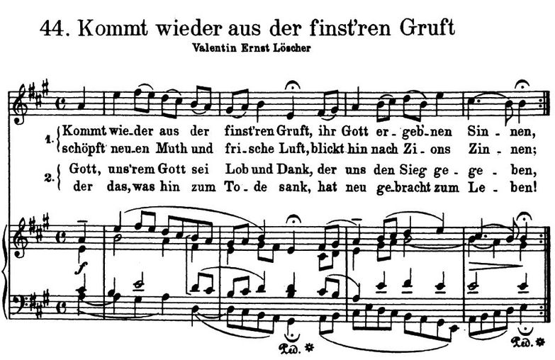 Kommt wieder aus der finst'ren Gruft BWV 480, High...