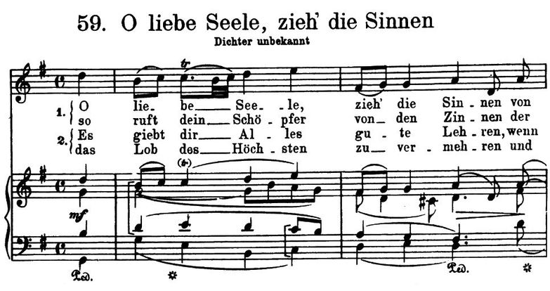 O liebe Seele, zieh' die Sinnen BWV 494, High Voic...