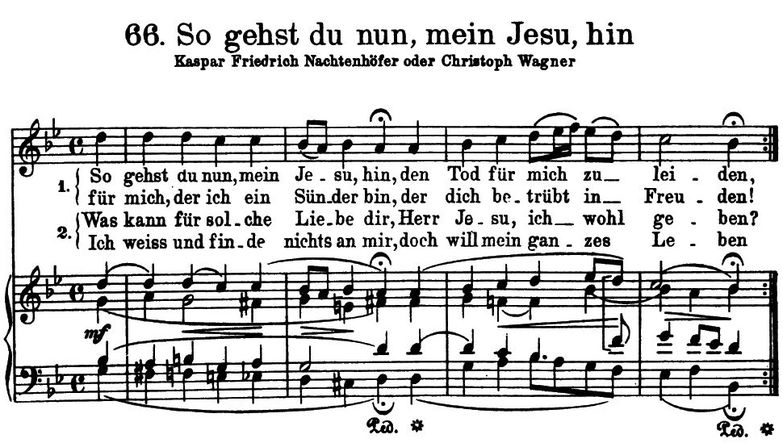 So gehts du nun, mein Jesu, hin BWV 500, High Voic...