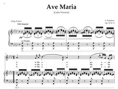 Ave Maria D. 839 in A-Flat Major (Baritone)