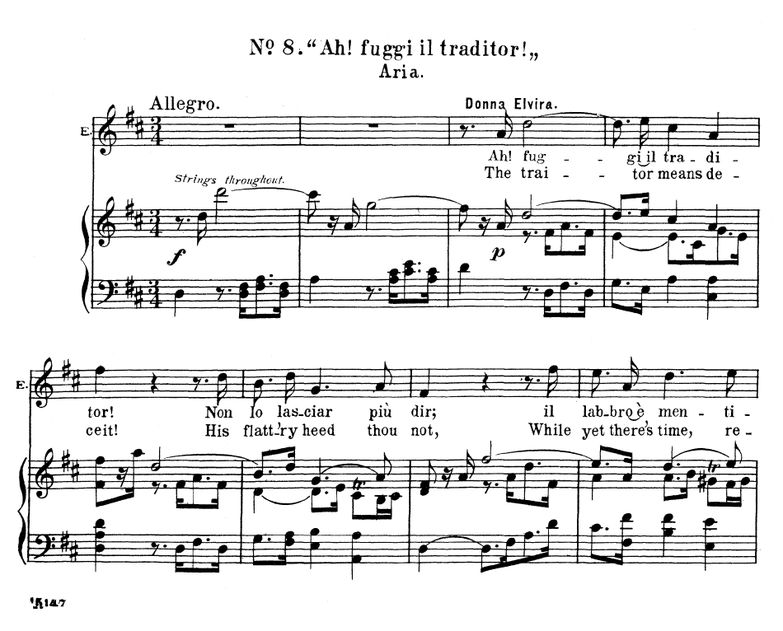 Ah! Fuggi Il Traditor! (Soprano Aria). W.A.Mozart:...