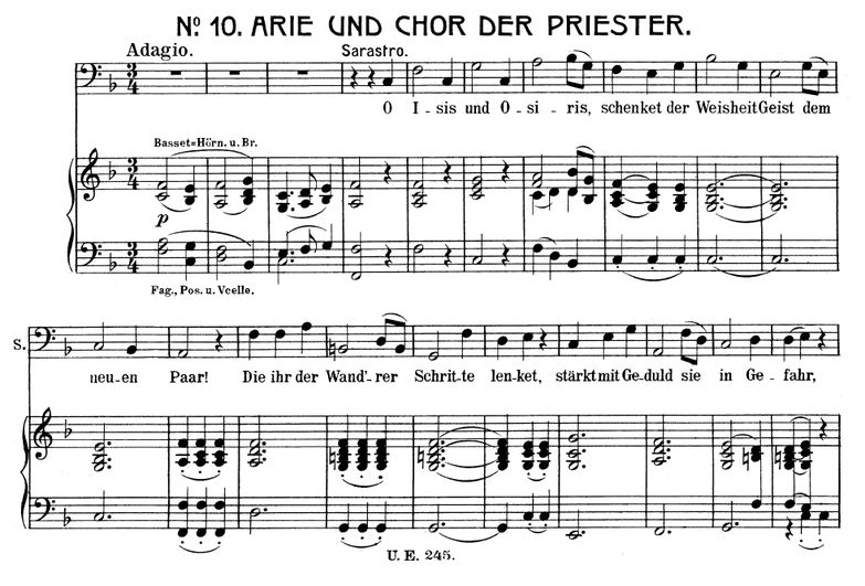 O Isis und Osiris (Aria for Bass). W.A. Mozart: Di...