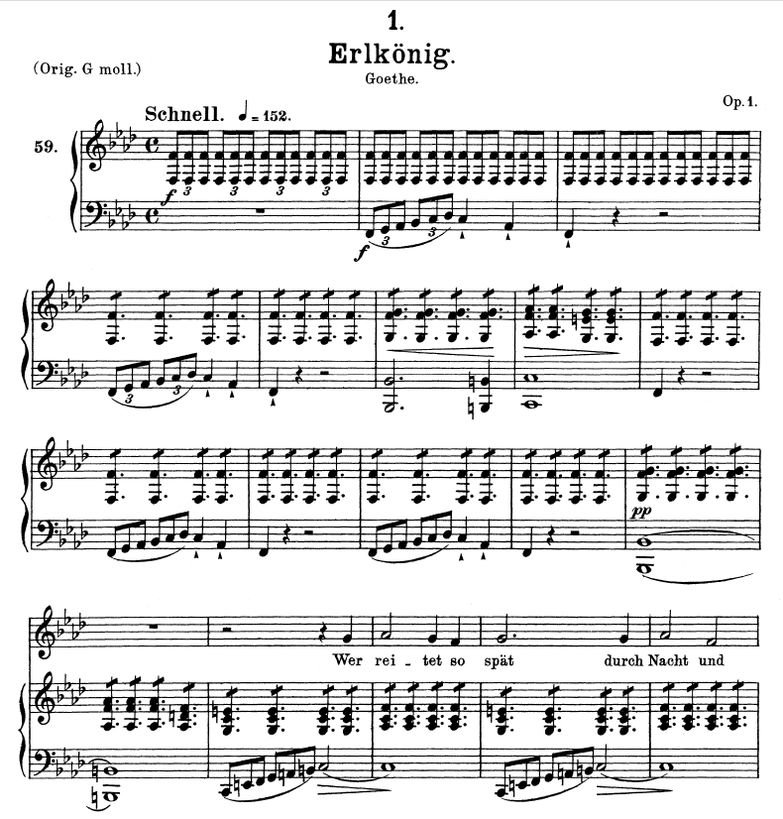 Erlkönig D.328 in F Minor. F. Schubert. Vol I. Pet...