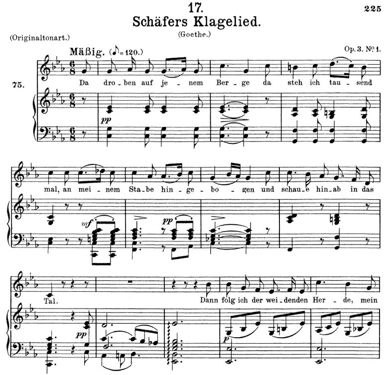 Schäfers Klagelied D.121 in C Minorr. F. Schubert....
