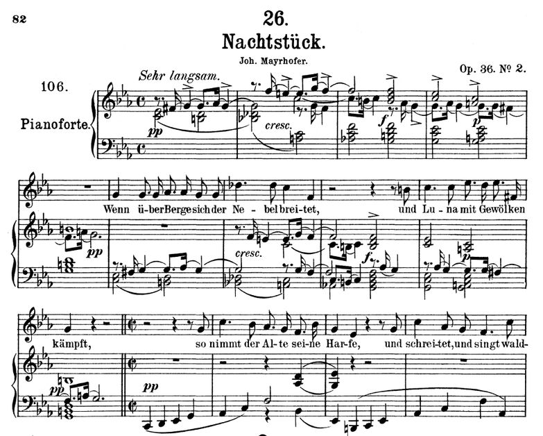 Nachstück D.672 in C Minor. F. Schubert. Vol II. P...