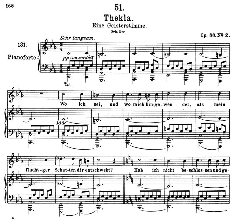Thekla D.595 C-Moll, F. Schubert. Band II. Peters ...