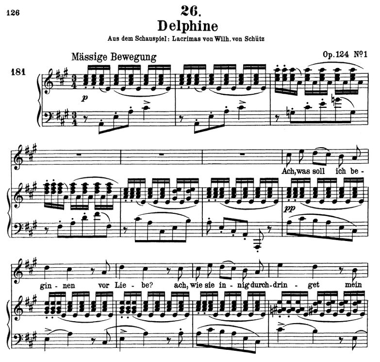 Delphine D.857-2 in A Dur, F. Schubert. Band III. ...