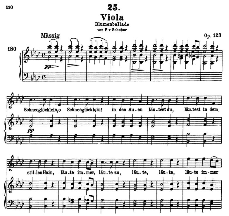 Viola D.786, As-Dur, F. Schubert. Band III. Peters...