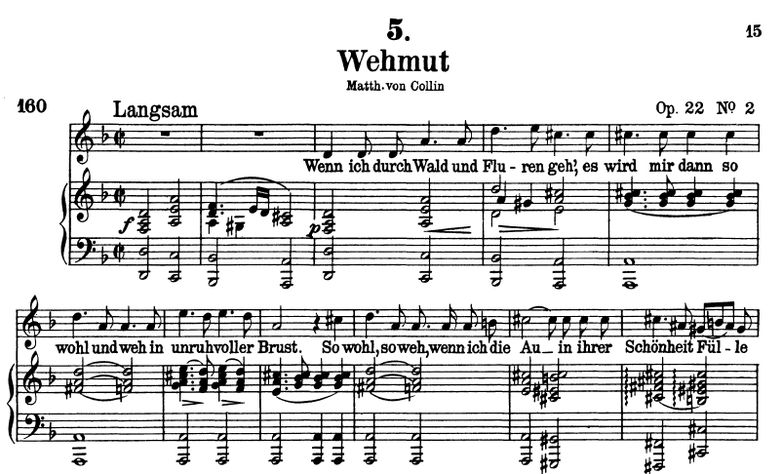 Wehmut D.762, D-Moll, F. Schubert. Band III. Peter...
