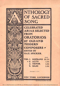 G.F.Haendel: Anthology of Sacred Song (M. Spicker)...