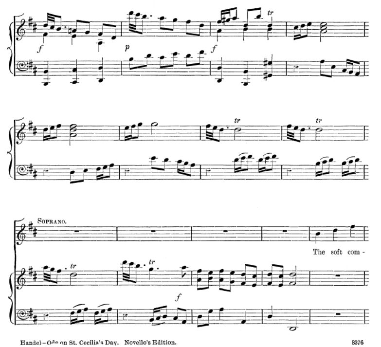 The soft complaining flute. Aria for Soprano. G.F....