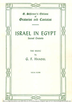 G.F.Haendel: Israel in Egypt, Vocal Score, Ed. Sch...