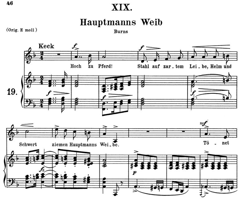 Hauptmanns Weib Op.25 No.19, d-moll, R.Schumann. B...
