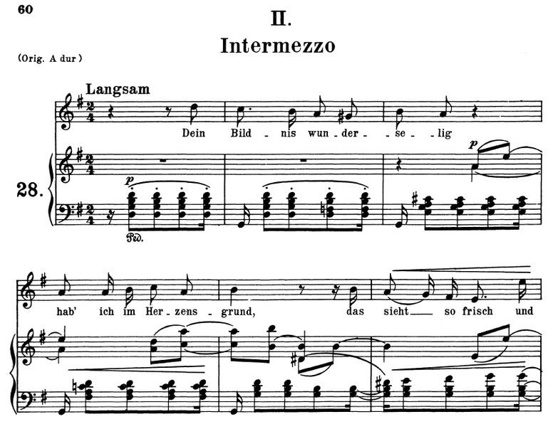 Intermezzo Op 39 No.2, G-Dur, R.Schumann (Liederkr...