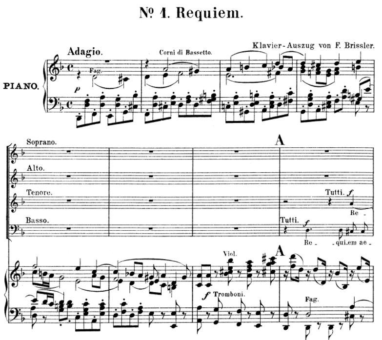 No.1 Requiem aeternam: Soprano Solo, Choir SATB an...