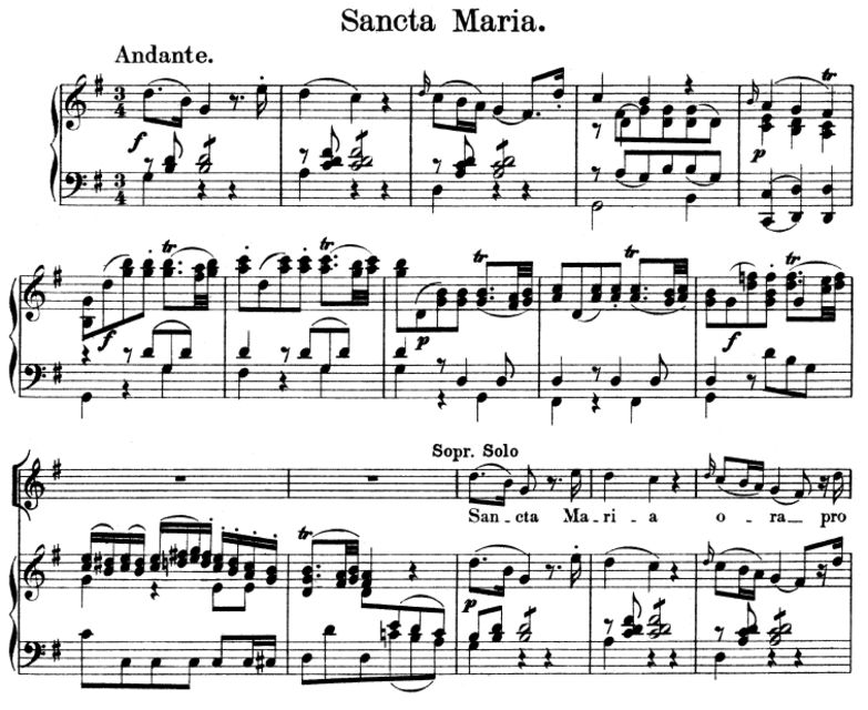 02 Sancta Maria: Solo Quartet SATB, Choir SATB and...
