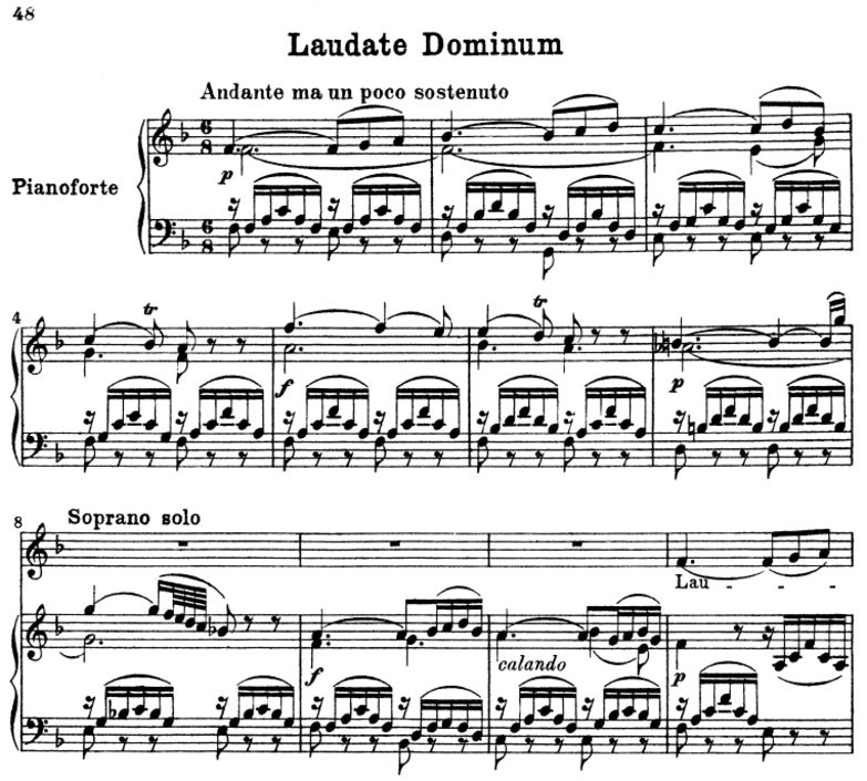No.5 Laudate Dominum: Soprano Solo, Choir SATB and...