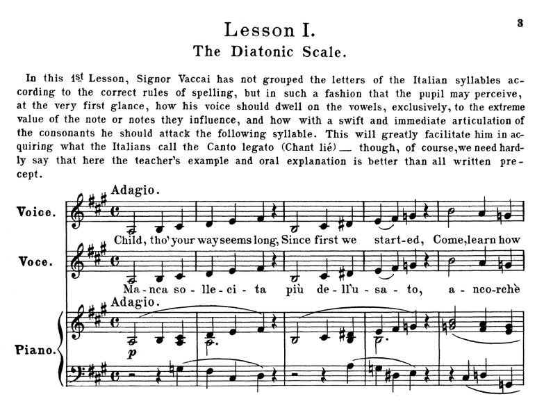 Vaccai Practical Method for Low Voice (Alto/Contra...