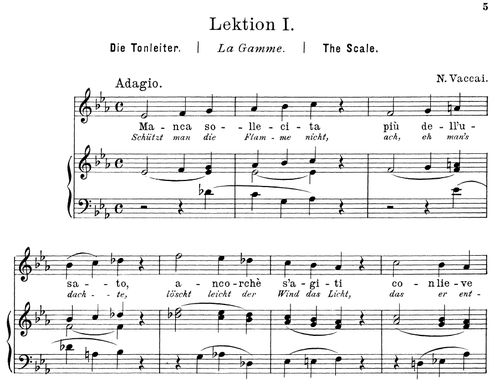 Practical Method Of Italian Singing: High Soprano: 1911-B : John Glen Paton, Vaccai, Nicola