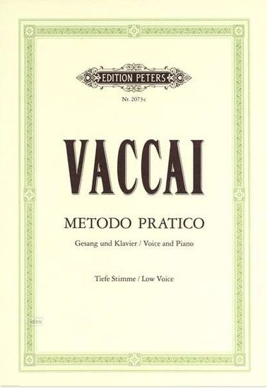 Vaccai Practical Method Peters Ed. for low Voice (...