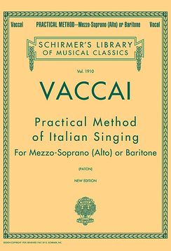 Vaccai Practical Method, Low Voice (Mezzo/Baritone...